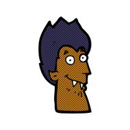 comic cartoon vampire head N5