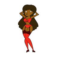 comic cartoon woman in lingerie N7