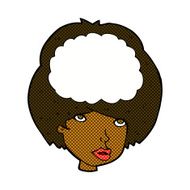 comic cartoon empty headed woman N2
