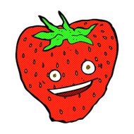 comic cartoon strawberry N12