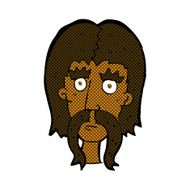 comic cartoon man with long mustache N2