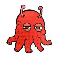 comic cartoon alien face N4