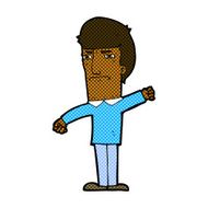 comic cartoon angry man N16