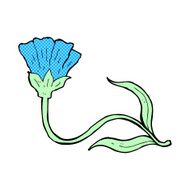 comic cartoon flower N49
