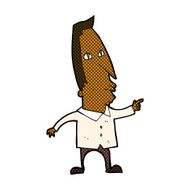 comic cartoon pointing man N12