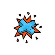 comic cartoon negative cross symbol N2