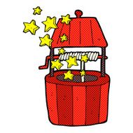 comic cartoon wishing well N4