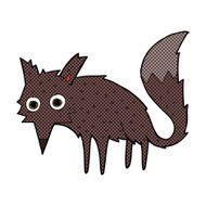funny comic cartoon little wolf