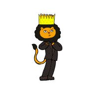 comic cartoon king of the beasts