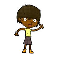 comic cartoon boy with positive attitude N3