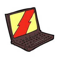 comic cartoon laptop computer N3