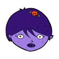 comic cartoon vampire face N5