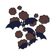 comic cartoon vampire bats