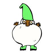 comic cartoon tiny santa N3