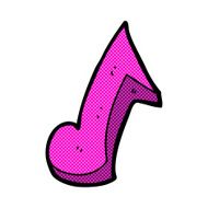 comic cartoon musical note N6