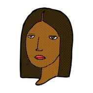 comic cartoon serious woman N4