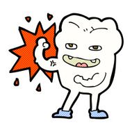 comic cartoon strong healthy tooth N2