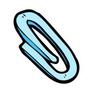 comic cartoon paperclip N5