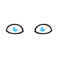 comic cartoon staring eyes