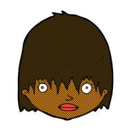 comic cartoon staring woman N6