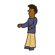 comic cartoon curious man N10