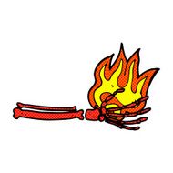 comic cartoon magic skeleton hand