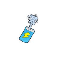 comic cartoon fizzing soda can N5