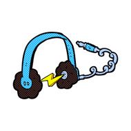comic cartoon headphones N4
