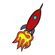 comic cartoon spaceship N10