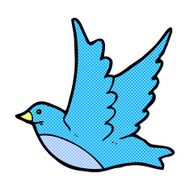 comic cartoon flying bird N3
