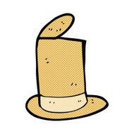 comic cartoon old top hat N3