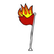 comic cartoon flag N2