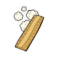 comic cartoon wooden ruler N4