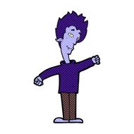 comic cartoon vampire man N19