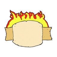 comic cartoon scroll banner N2