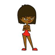 comic cartoon angry woman N4