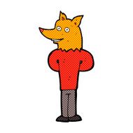 comic cartoon fox man