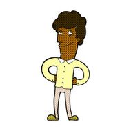 comic cartoon happy man N75