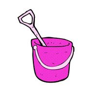 comic cartoon bucket and spade N2