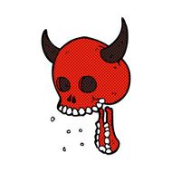 comic cartoon spooky skull N24