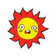 comic cartoon sun N4