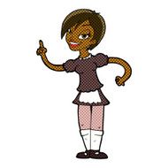 comic cartoon waitress taking order N3