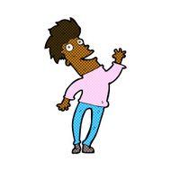 comic cartoon happy man N76