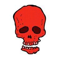 comic cartoon skull N5