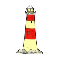 comic cartoon light house N2