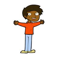 comic cartoon enthusiastic man N2