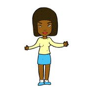 comic cartoon annoyed woman N31
