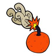 comic cartoon burning bomb N5