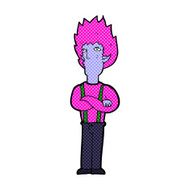 comic cartoon vampire man N20