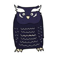 comic cartoon owl N13